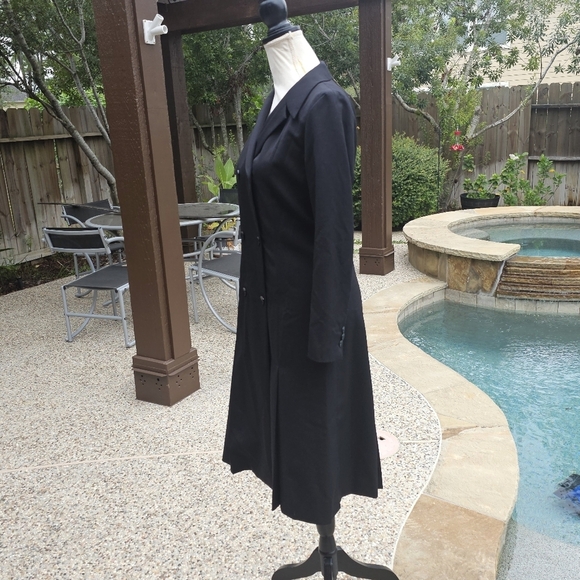 Pendleton black  Double Breasted 100%  virgin wool dress 4 - Picture 6 of 14